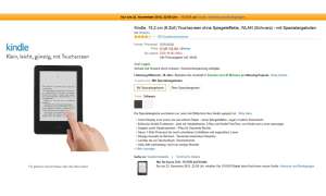 Kindle Paperwhite  in Amazon offer