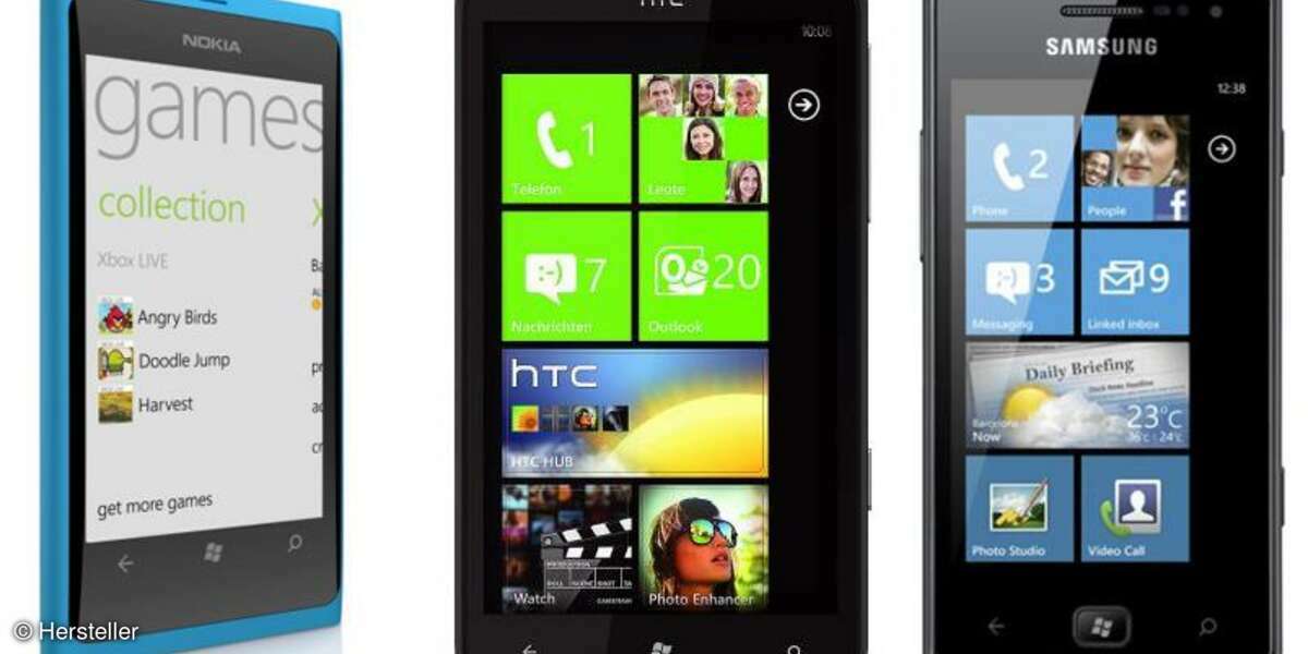 Nokia Lumia 800, HTC Titan und Samsung Omnia W