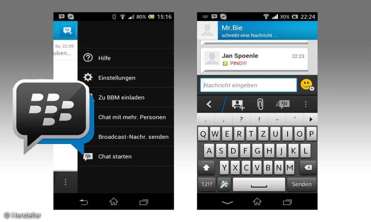 Blackberry Messenger im Test
