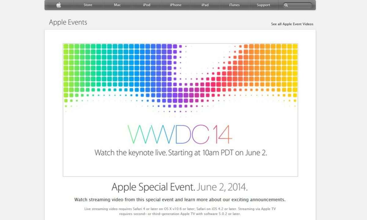 WWDC 2014: Apple Keynote gratis im Livestream sehen