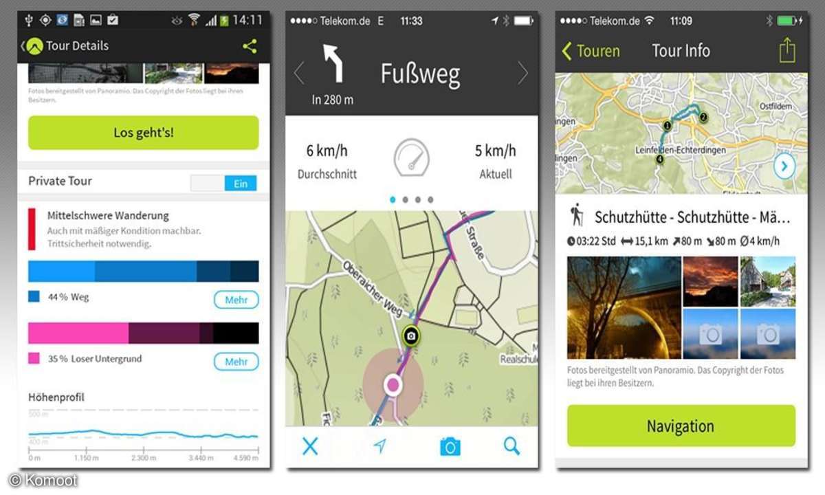 Komoot Fahrrad- & Outdoor-Routenplaner