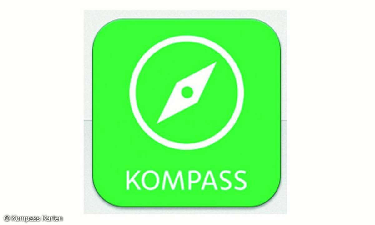 Kompass Wanderkarte mit Live-Tracking