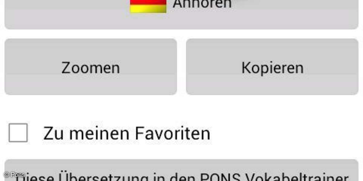 Pons Online Wörterbuch