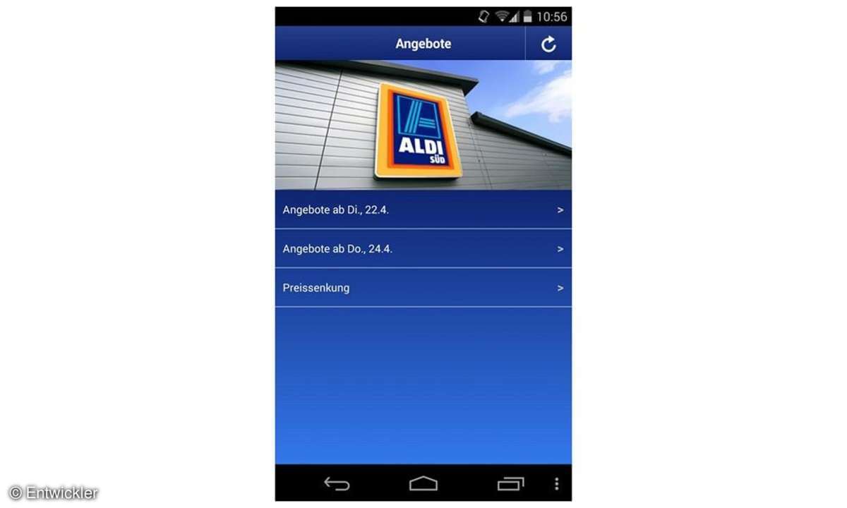 Die Aldi Süd App