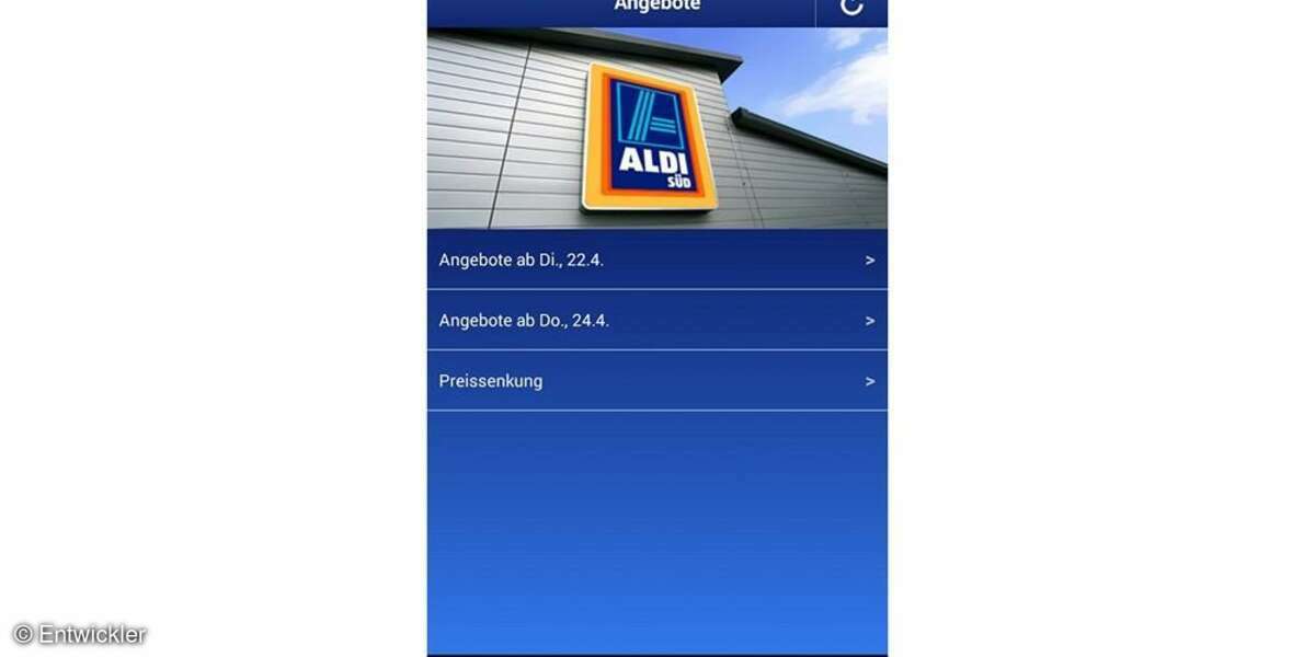 Die Aldi Süd App