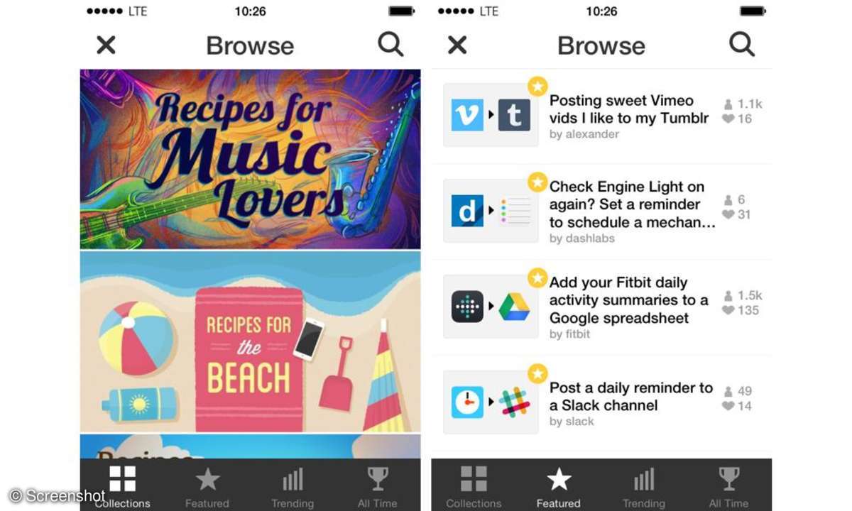IFTTT, App, iPhone, iPad