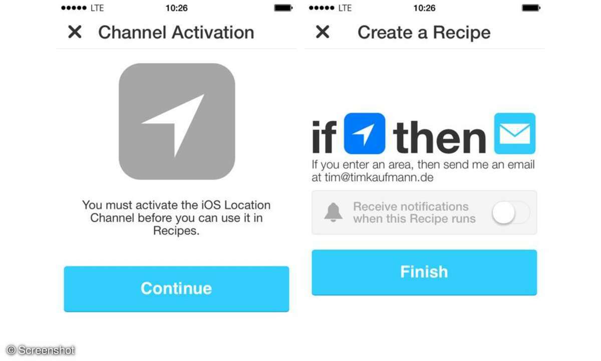 IFTTT, App, iPhone, iPad