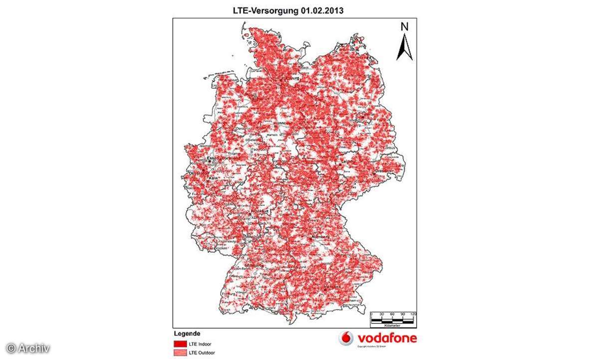 LTE-Abdeckung Vodafone