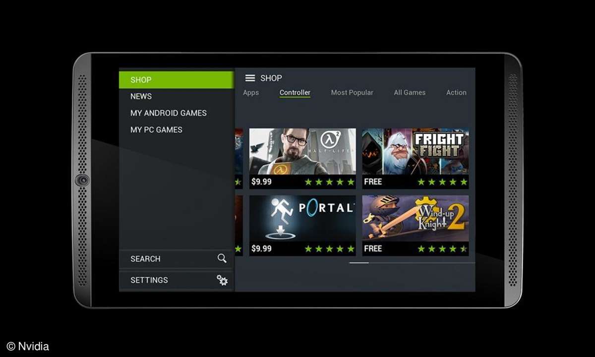 Nvidia, SHIELD Tablet, Frontansicht