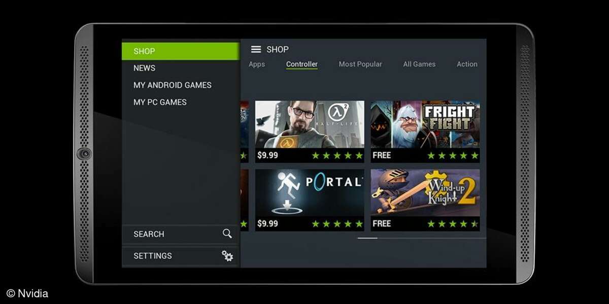 Nvidia, SHIELD Tablet, Frontansicht