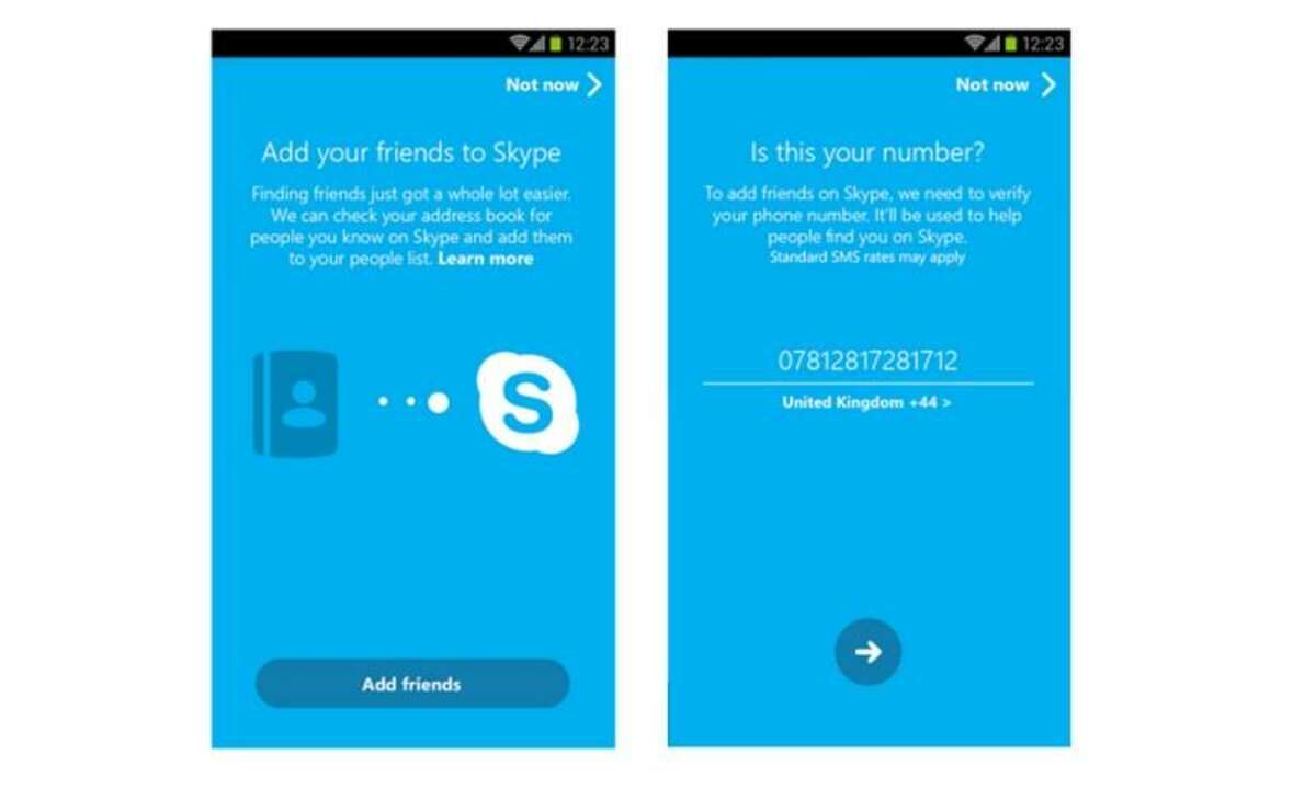 Skype 5.0 - Android