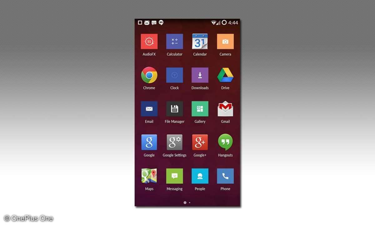 OnePlus One, Menü
