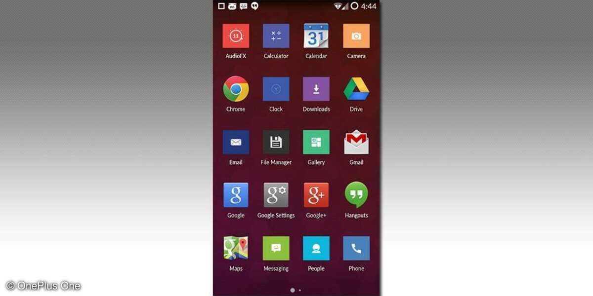 OnePlus One, Menü