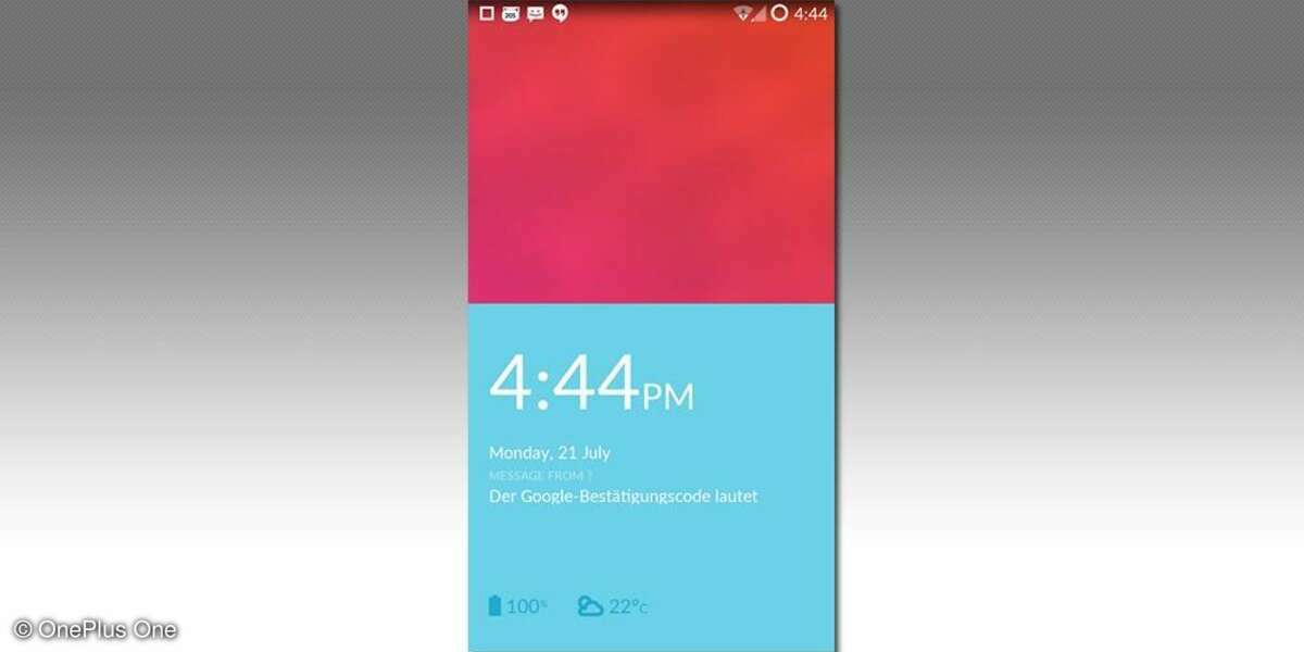 OnePlus One, Startscreen