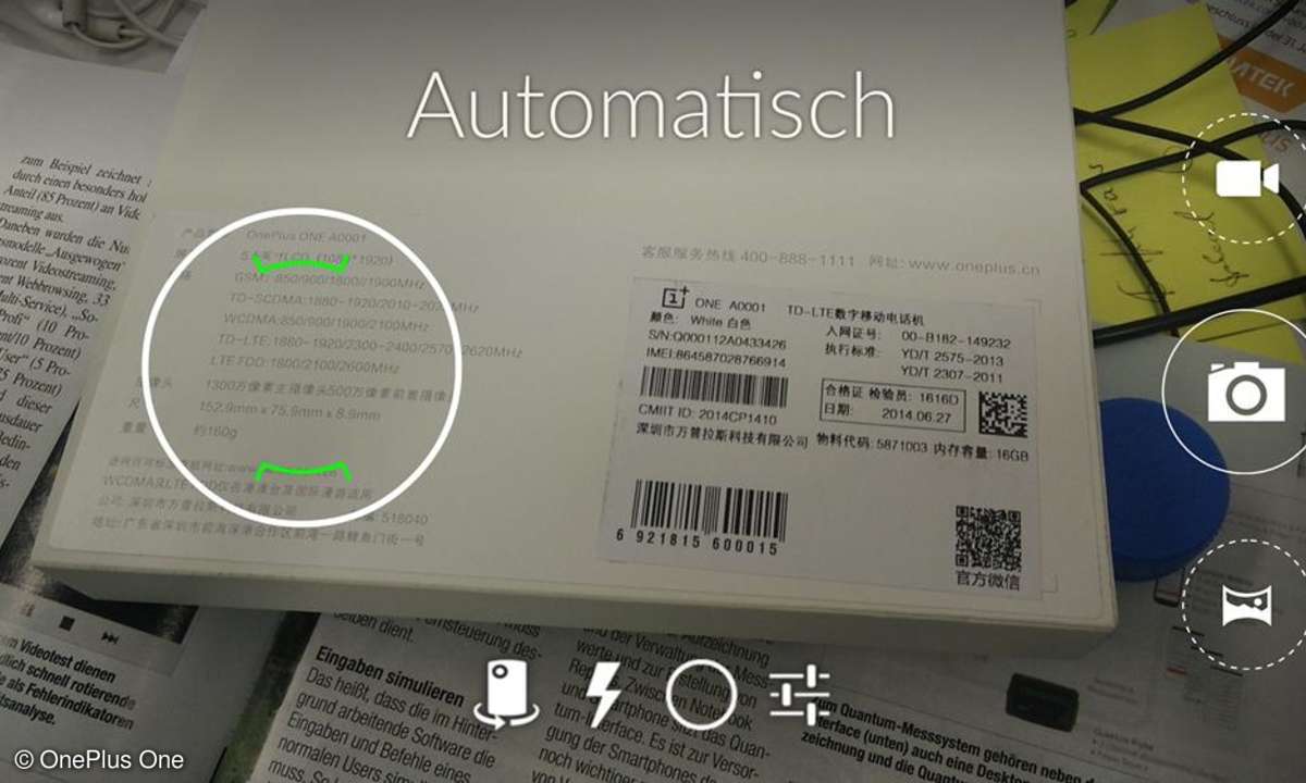 OnePlus One, Kamera