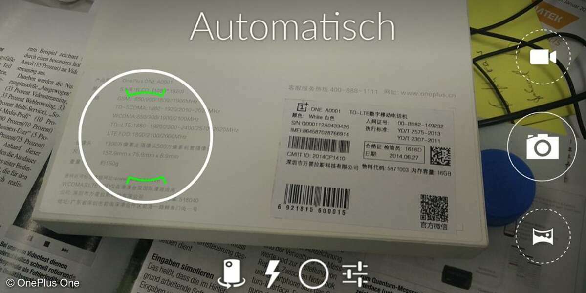OnePlus One, Kamera