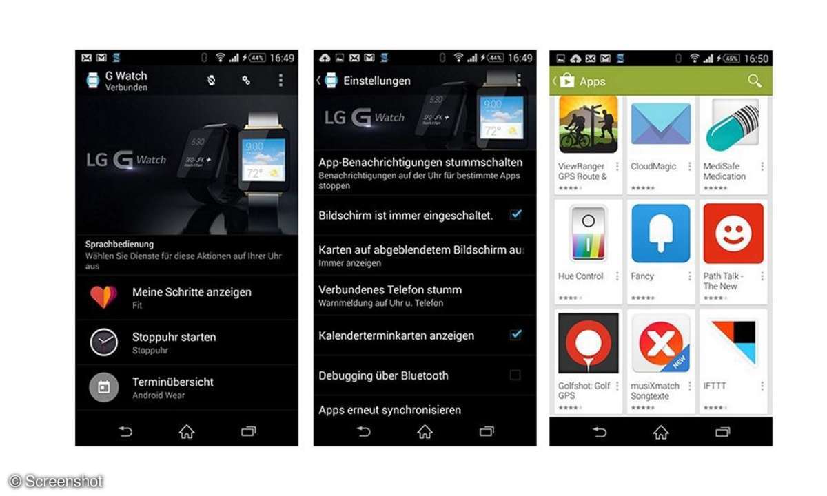 Smartwatch,LG G Watch,Apps