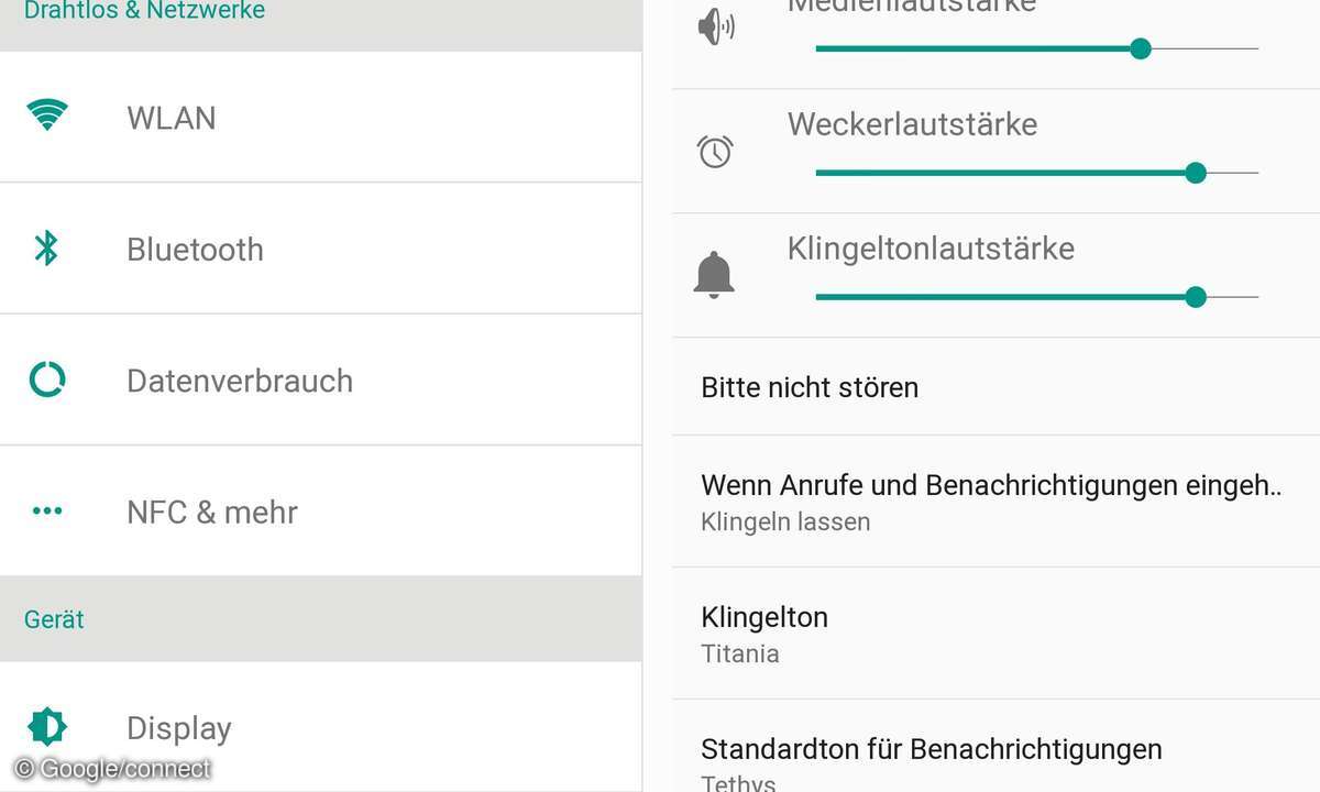 Android L Einstellungen