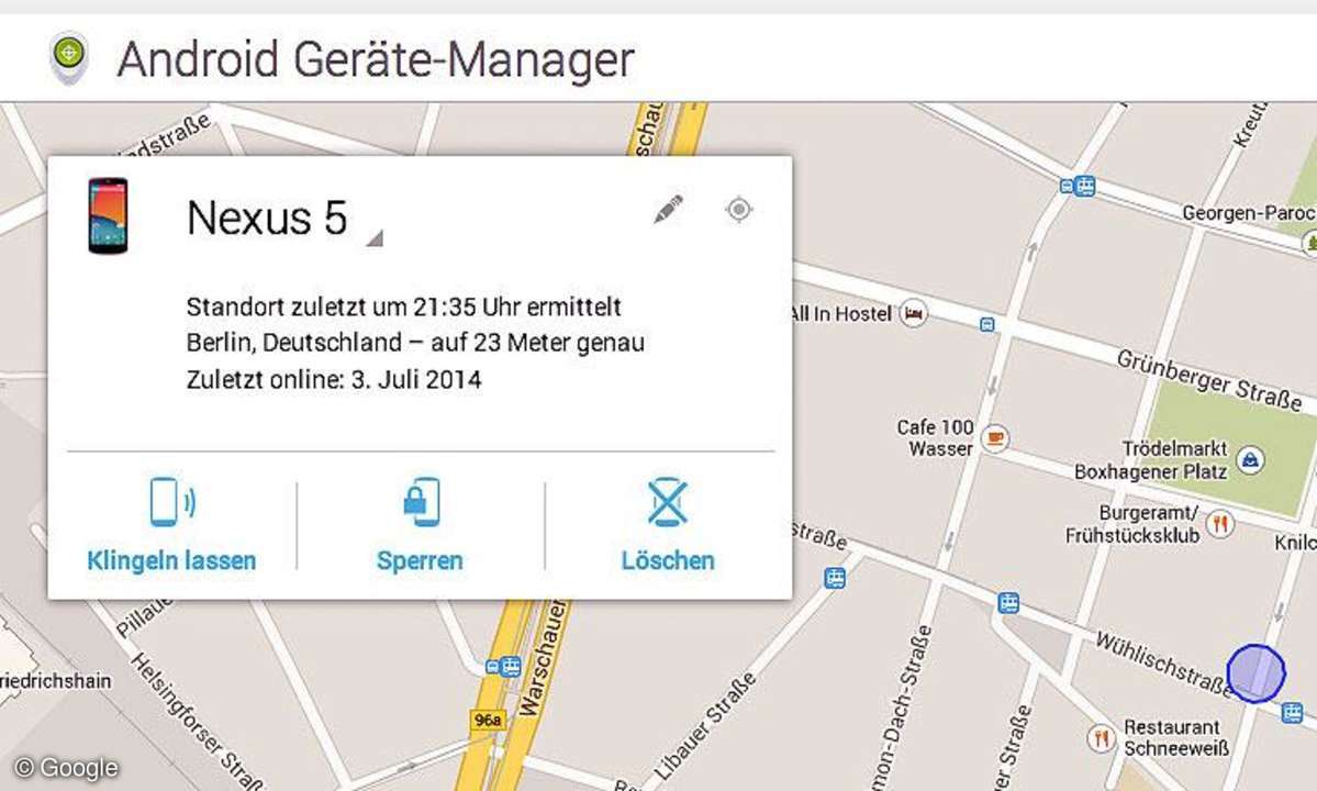Android Geräte-Manager