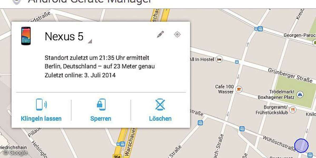 Android Geräte-Manager