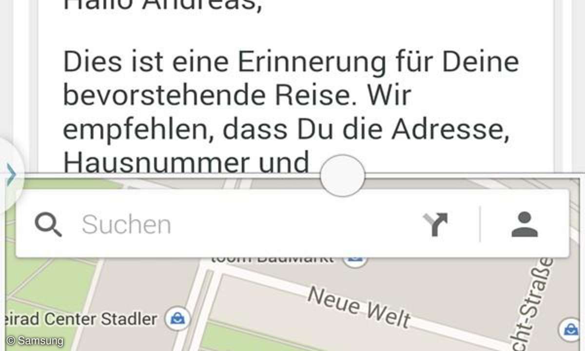 Samsung Galaxy S5 - Multi-Window-Ansicht