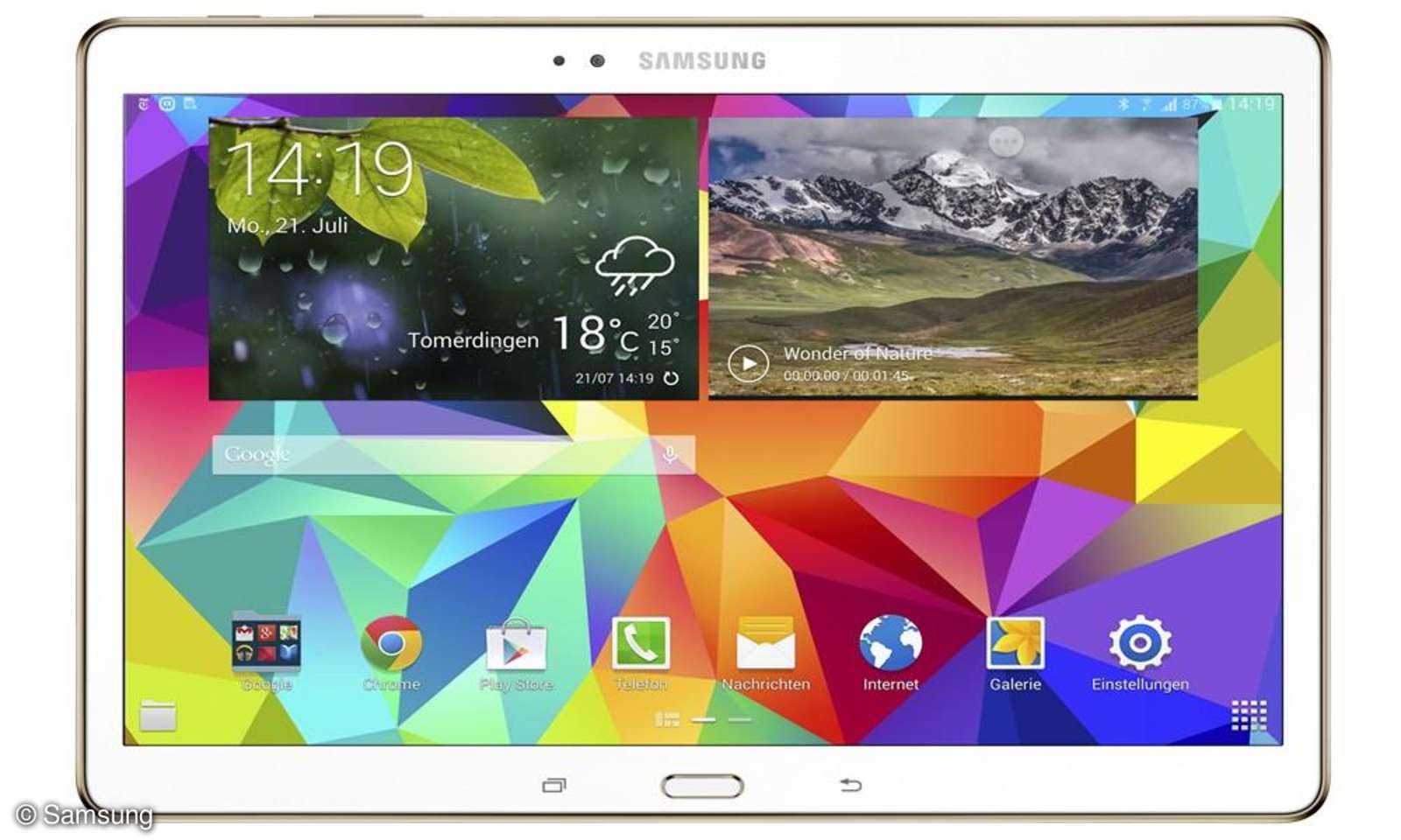 Screens tab