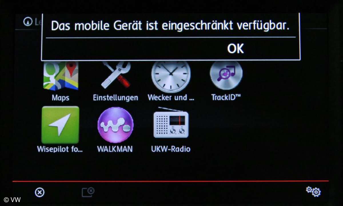 VW Polo Navi Fehlermeldung