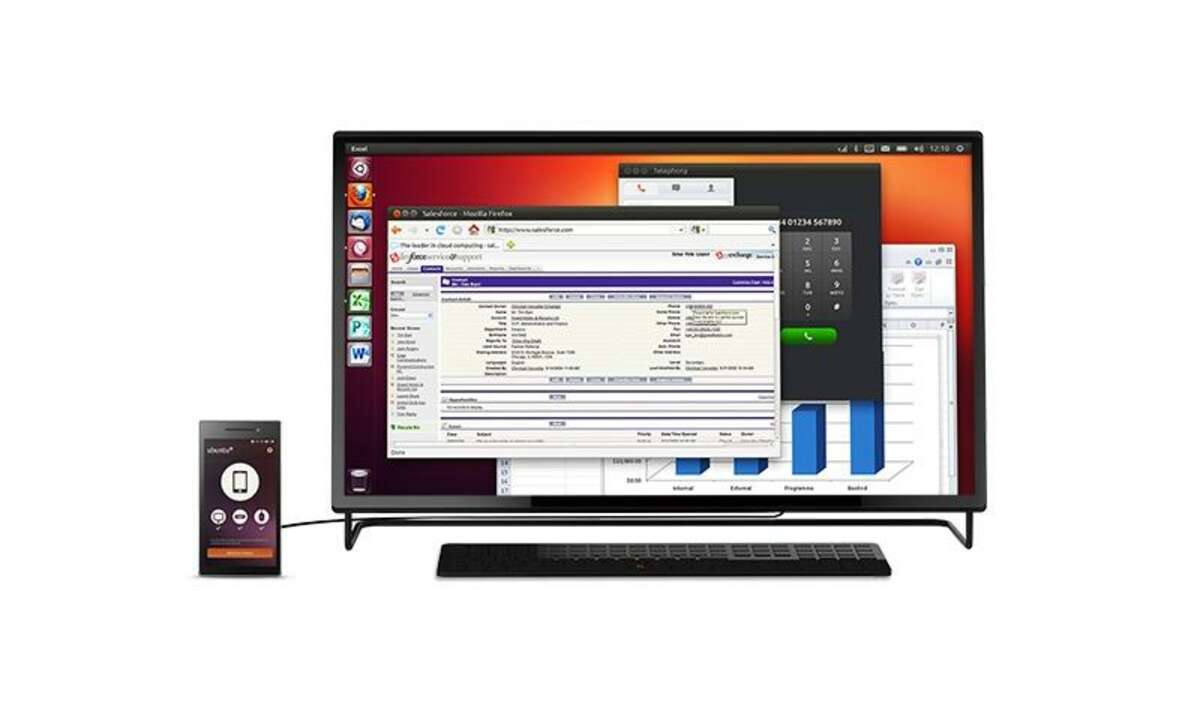 Das Ubuntu Edge ist zugleich Smartphone und Desktop-PC.