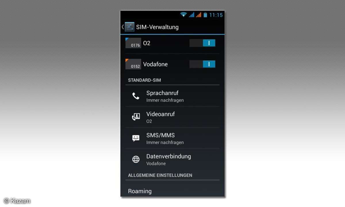 Kazam Thunder Q4.5, Dual-Sim-Smartphone