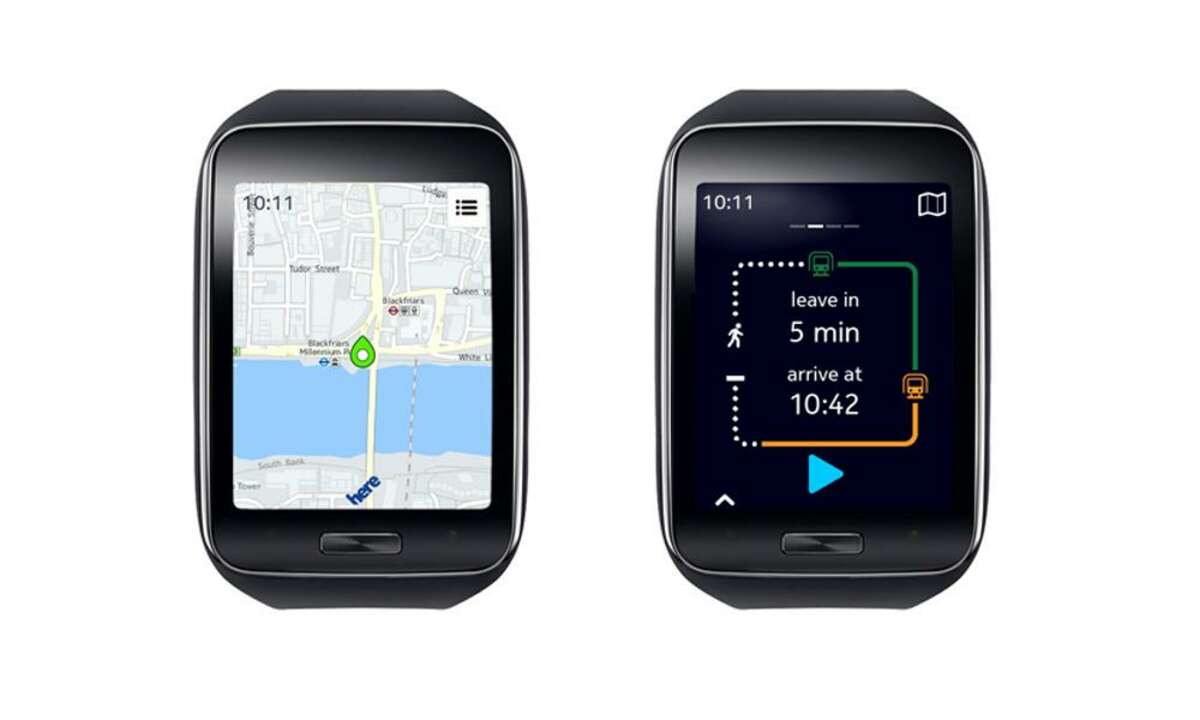 Samsung Gear S mit Nokia Here