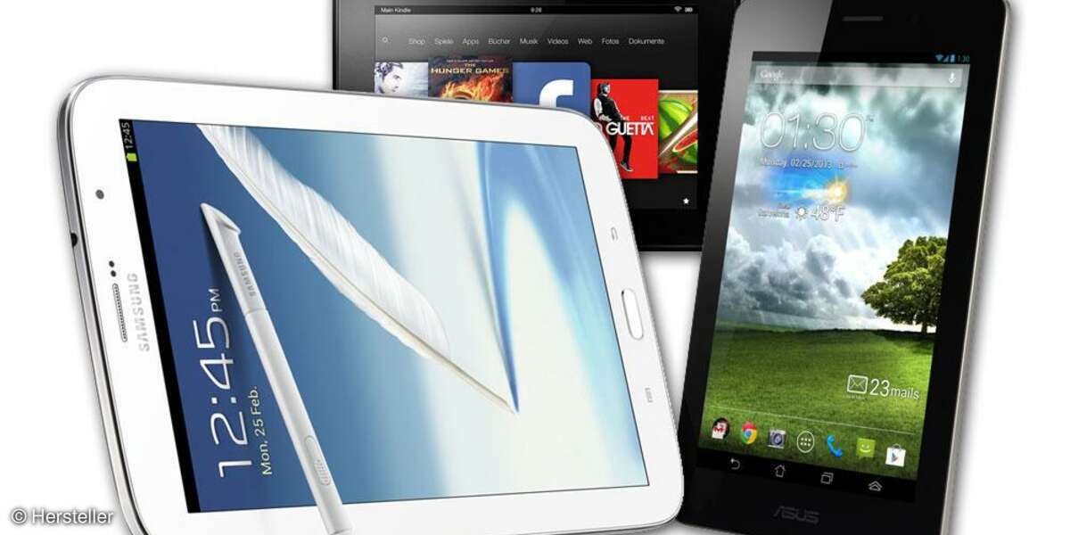 Note 8.0, Kindle Fire HD, Fonepad
