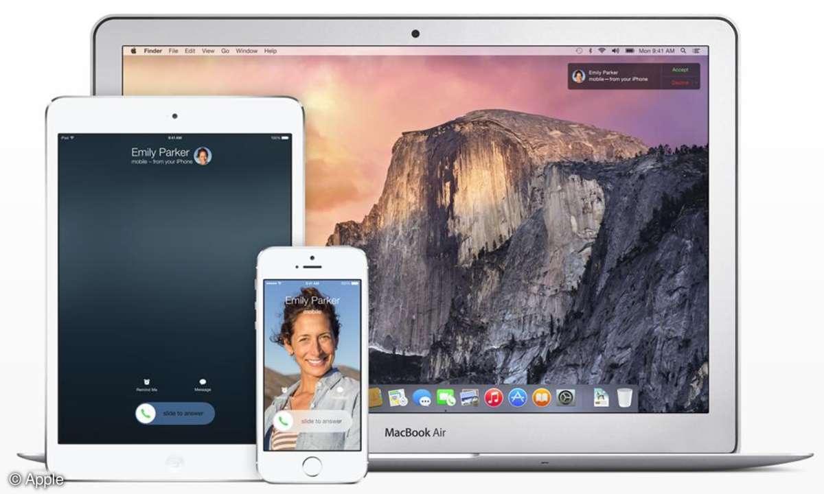 ios 8 Mac und iPhone wachsen enger zusammen