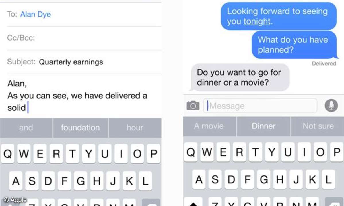 ios 8 Neue Tastatur