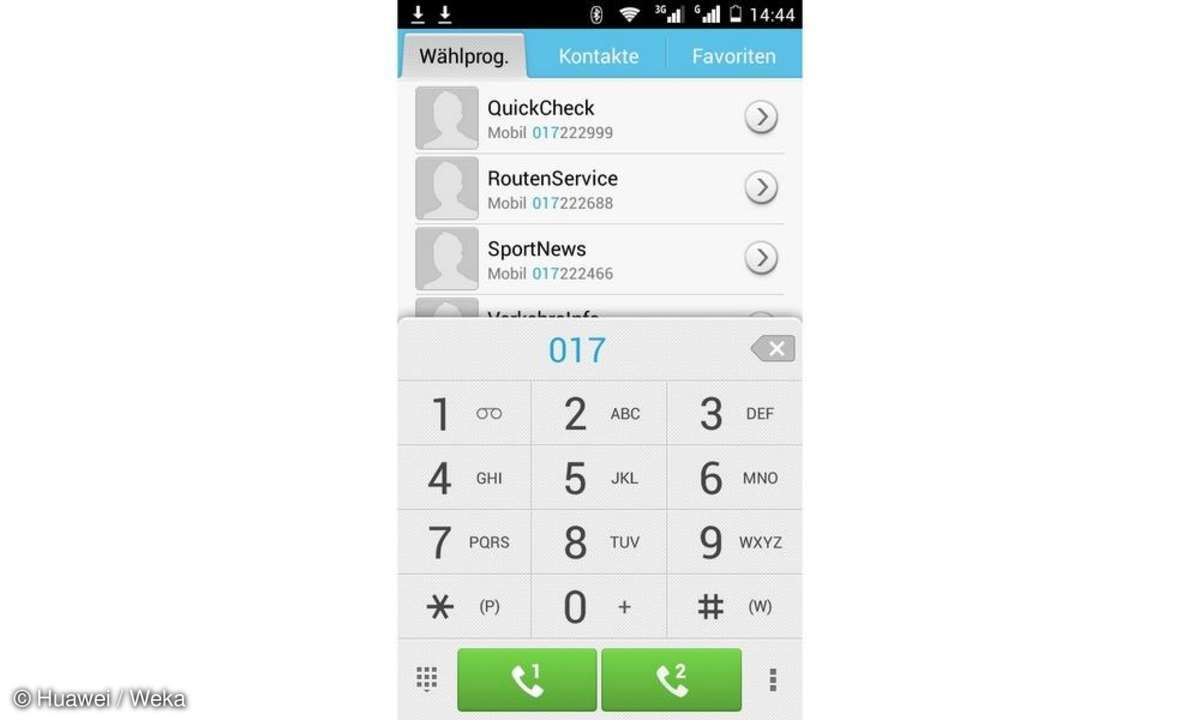 Huawei Ascend G730, Screenshot