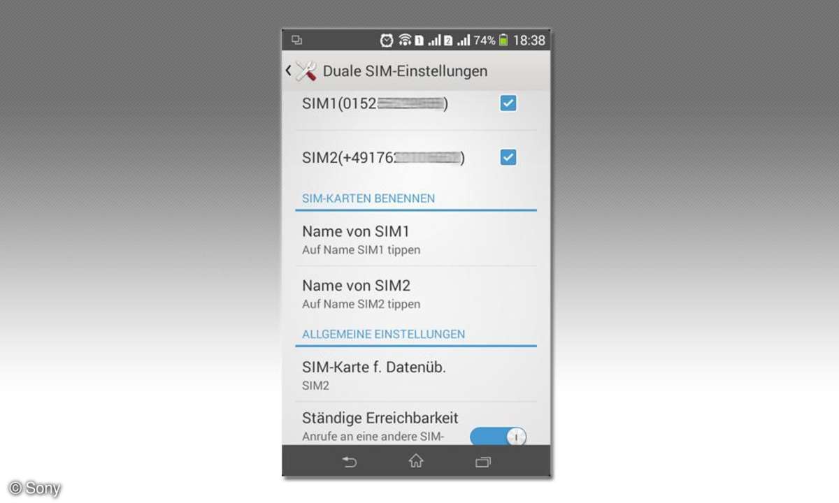 Sony, Xperia E1 Dual, Dual-Sim-Smartphone