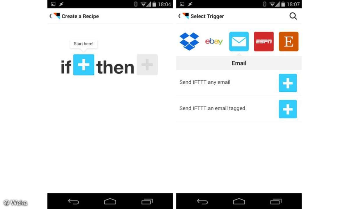 Connect IFTTT für Android