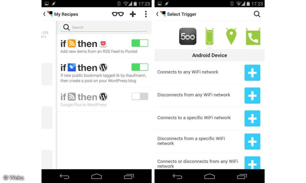 Connect IFTTT für Android