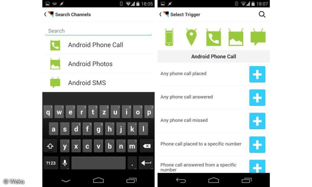 Connect IFTTT für Android