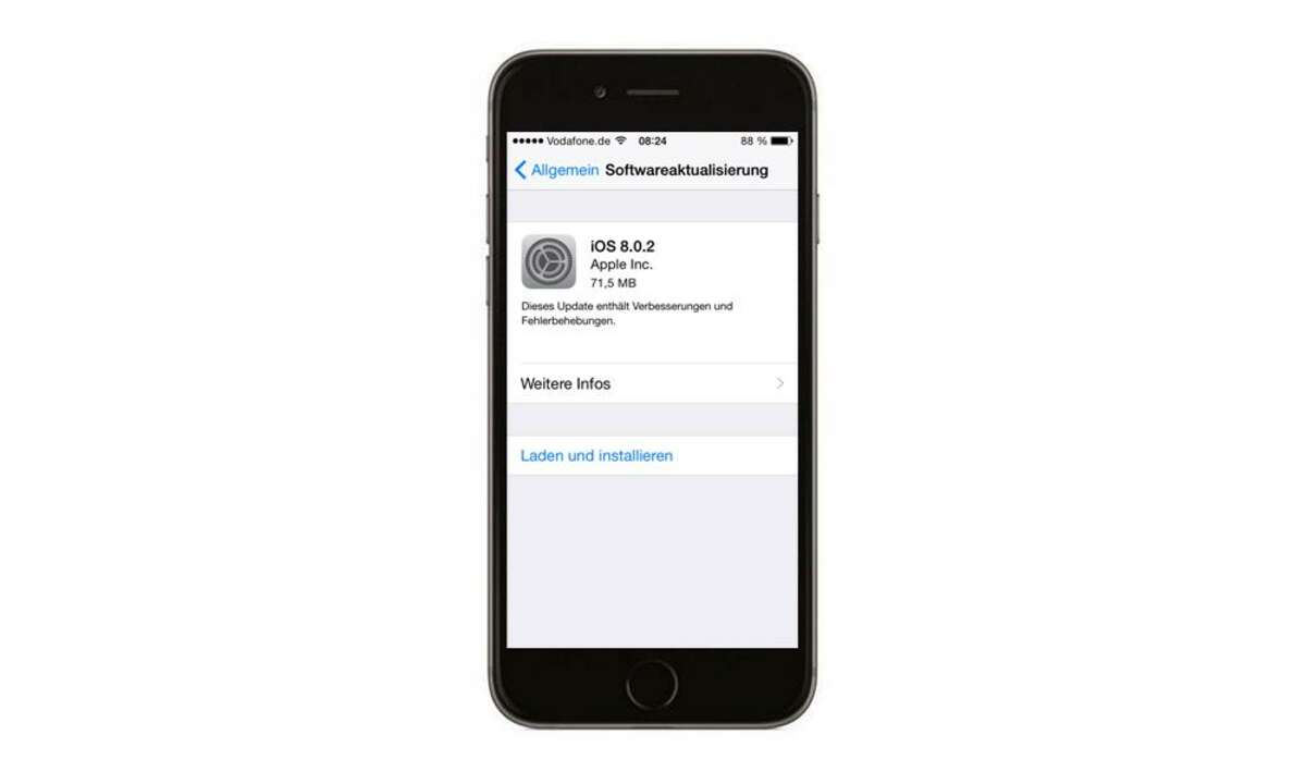 Apple iOS 8 Update