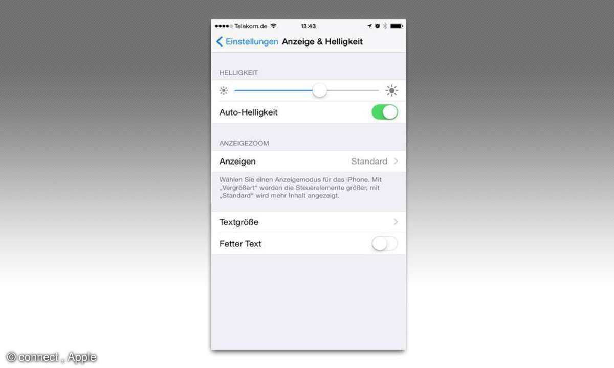 iOS 8 Einstellungen Tipps