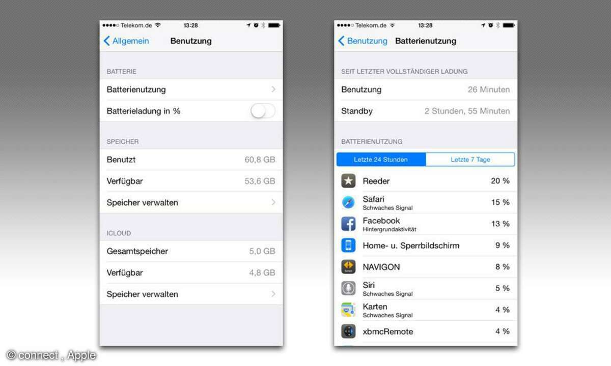 iOS 8 Einstellungen Tipps
