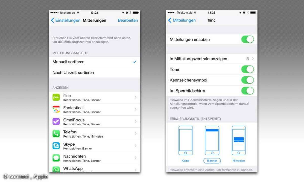 iOS 8 Einstellungen Tipps