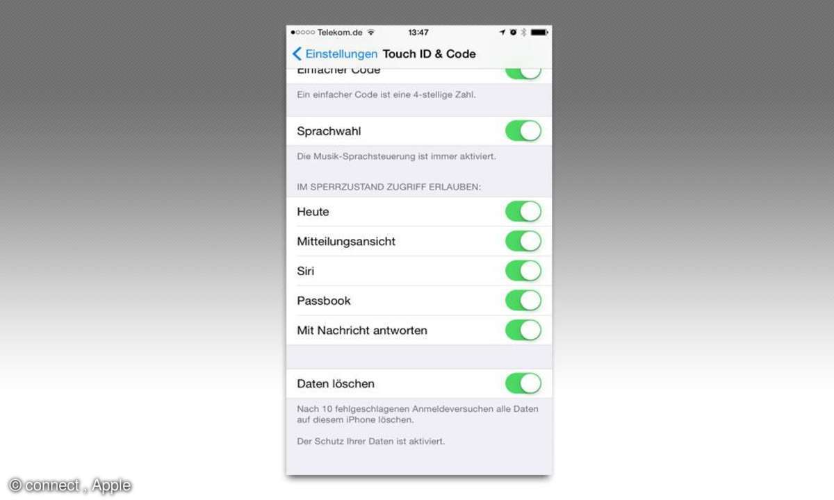 iOS 8 Einstellungen Tipps