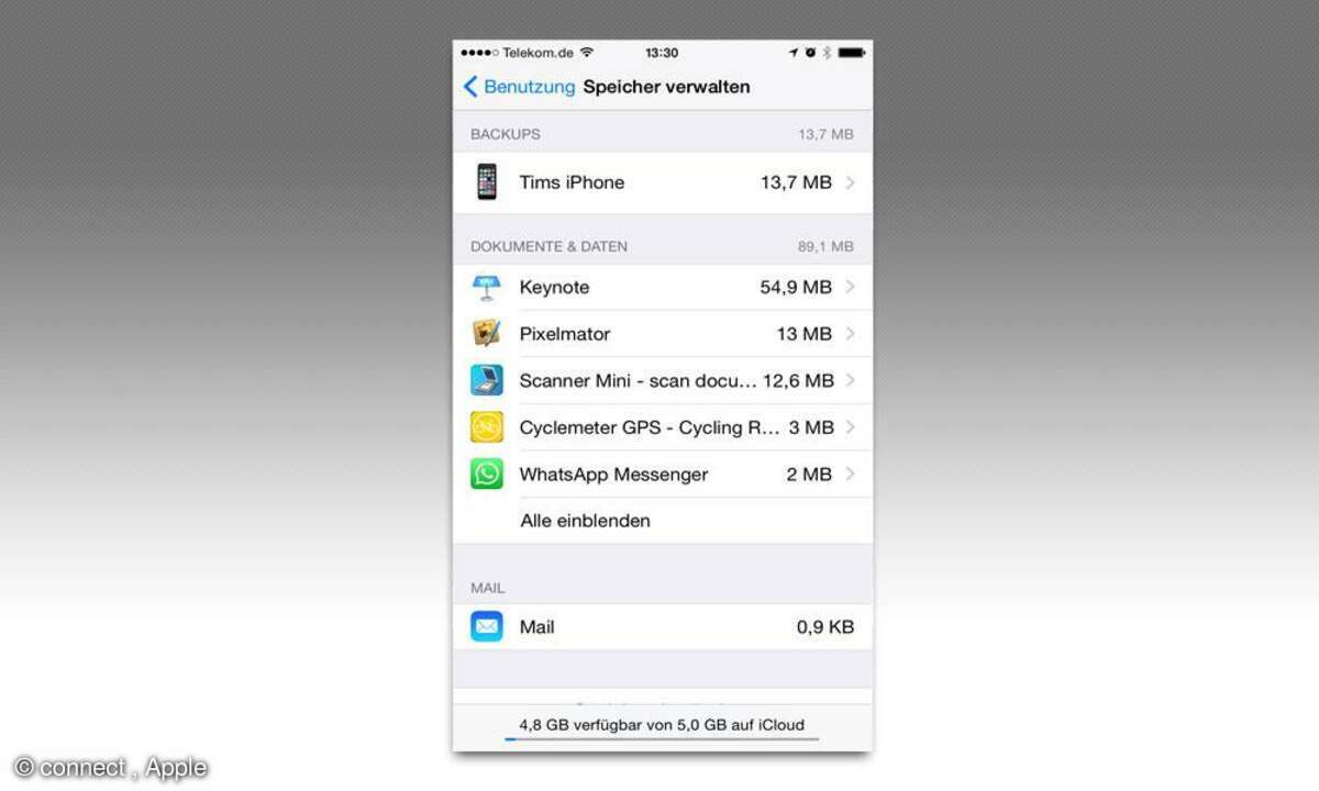 iOS 8 Einstellungen Tipps