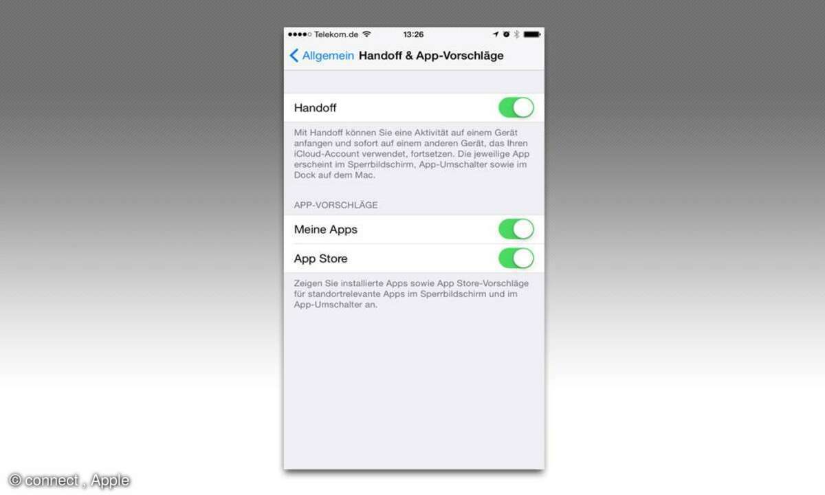 iOS 8 Einstellungen Tipps