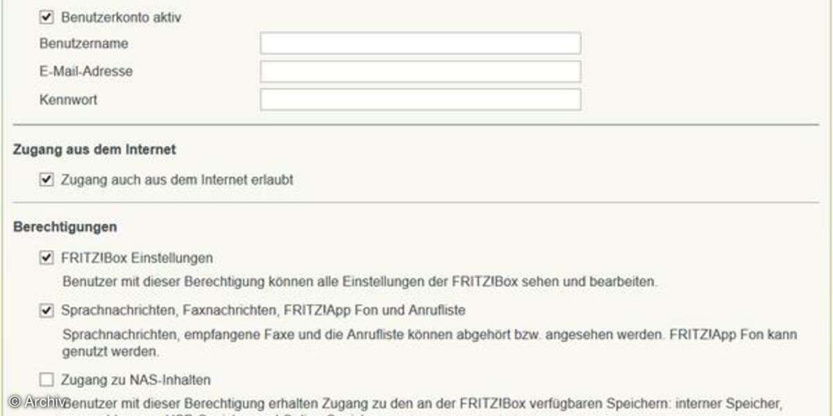 Benutzerverwaltung