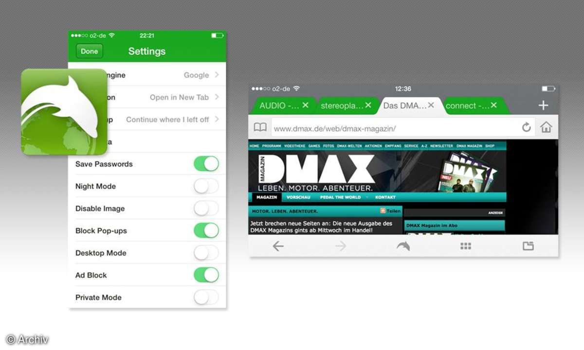 Browser App, Dolphin, Screenshot