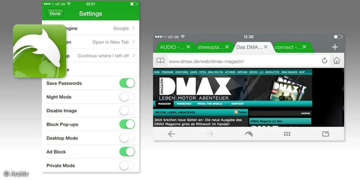 Browser App, Dolphin, Screenshot