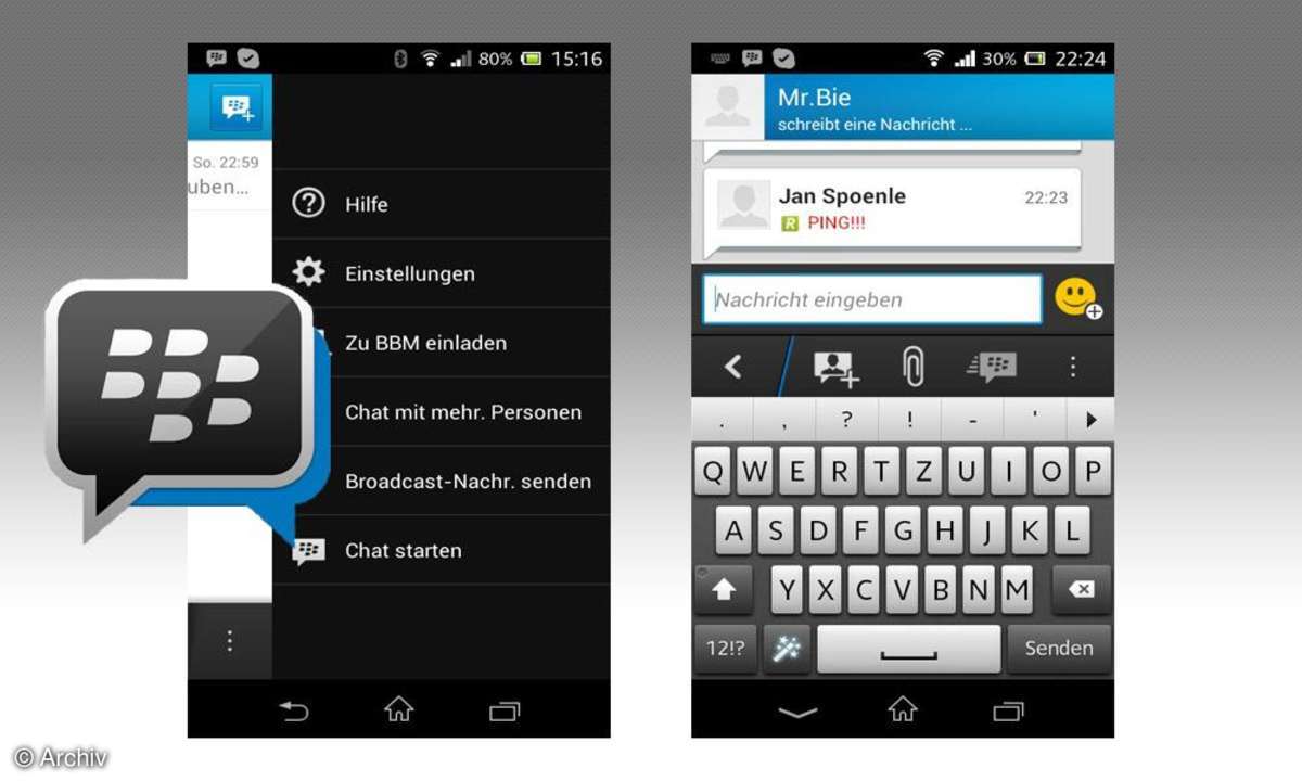 Blackberry Messenger im Test