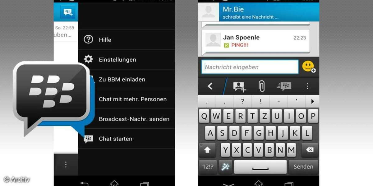 Blackberry Messenger im Test